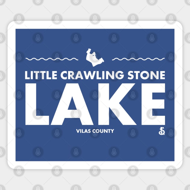 Vilas County, Wisconsin - Little Crawling Stone Lake Sticker by LakesideGear